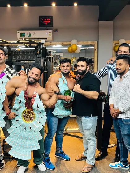 Another celebration photo with the team.