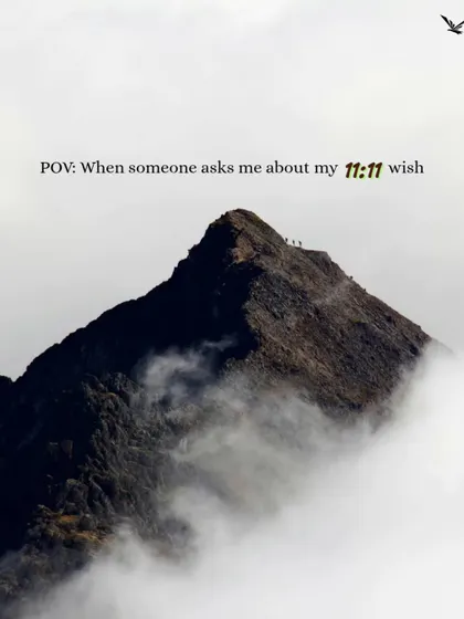 When someone asks about your 11:11 wish, and this is what you picture. Let's make that wish of standing on a mountain peak come true.