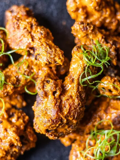 My chicken wings are crispy, juicy, and tossed in a delicious sauce that will have you reaching for more. They are the perfect snack to share with friends over drinks, or to enjoy all by yourself.