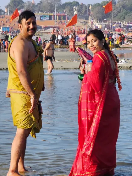 Standing by the holy waters of the Sangam. I help you understand the rituals and preparations needed for a spiritually fulfilling trip to the Kumbh Mela.