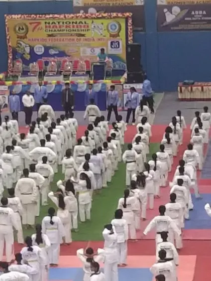 The opening ceremony of the 7th National Hapkido Championship. It was a massive event with participants from all over India.