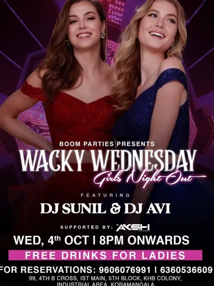 Teaming up for a 'Wacky Wednesday' Girls Night Out. These mid-week parties are perfect for breaking up the week with some fun.