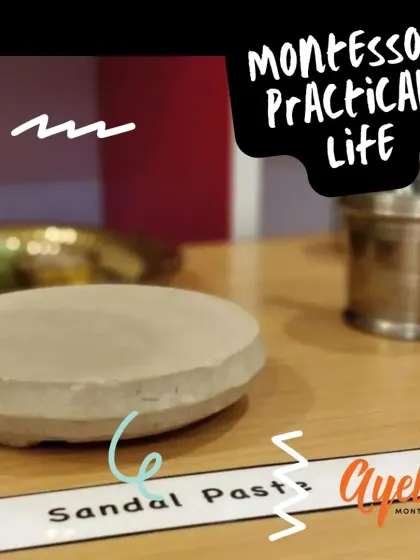 Practical Life activities are the foundation of the Montessori environment. Activities like preparing sandal paste connect children to their culture, develop fine motor skills, and build concentration.