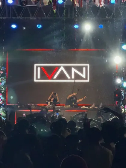 On the massive stage at the Sao Joao festival in Goa. The production was next level, and playing in the rain was a truly unique experience.
