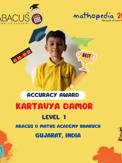 Kartauya Damor from Bharuch, Gujarat, another winner of the Accuracy Award.