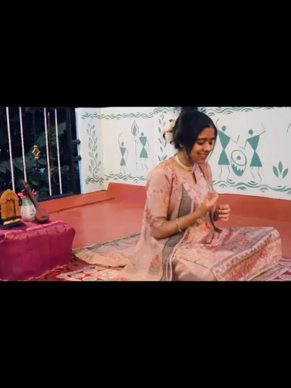A peaceful moment during the recording of 'Raghuvamsha Sudha'. My devotional music is a form of meditation for me, and I hope it brings the same peace to you.