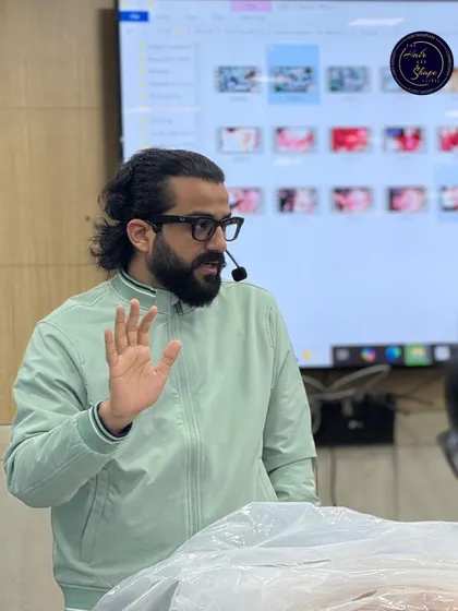 Explaining a complex technique during a teaching session. My goal is to make advanced surgical concepts accessible and understandable for the doctors I mentor.