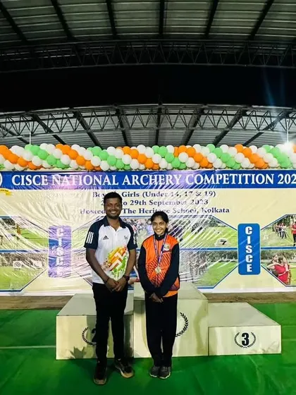 A proud coach moment with our national silver medalist. This is the result of countless hours of practice and dedication.