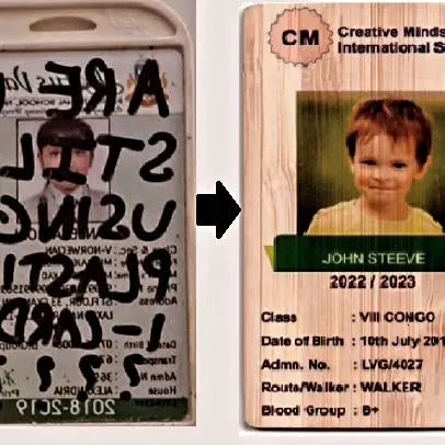 We offer an innovative and sustainable alternative to plastic ID cards. Our bamboo ID cards are durable, lightweight, and can be printed with employee details and branding, helping organizations reduce a significant source of annual plastic waste.
