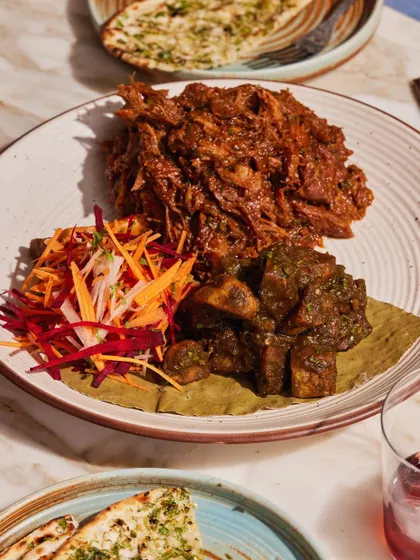 Another look at our impressive Raan Musallam, a dish meant for sharing. It's a centerpiece for any celebratory meal.