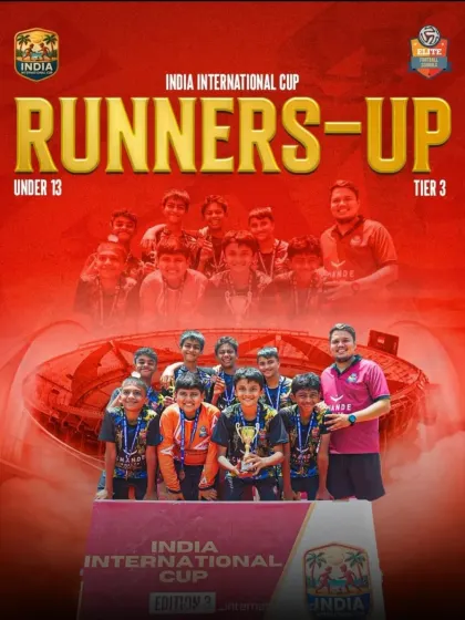 Another one of our Under-13 teams battled hard to become Runners-Up in Tier 3 of the India International Cup.