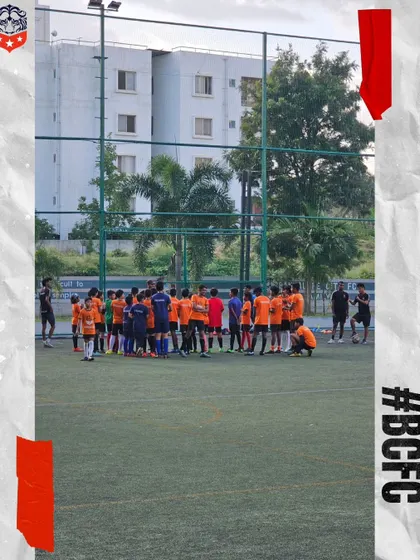 United as a team, our players huddle up before a training session. This is where we build chemistry and reinforce our goals for the day.