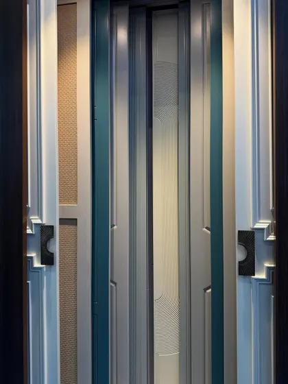 A stunning display of my wardrobe shutters, fresh off an incredible experience at the India Wood Exhibition 2025. The event was a huge success, and I'm grateful for the amazing response.