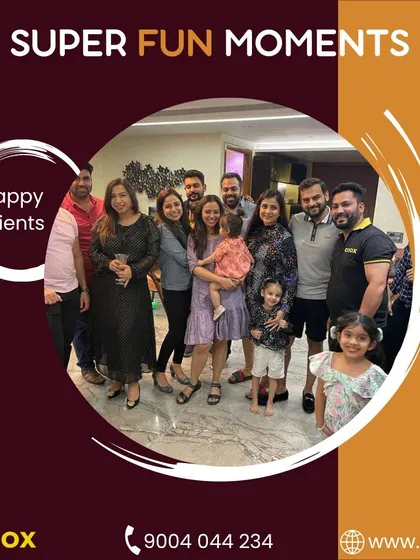 A group photo capturing the happy atmosphere of a party I helped staff. Seeing my clients and their guests, including the little ones, have a great time is my biggest reward.