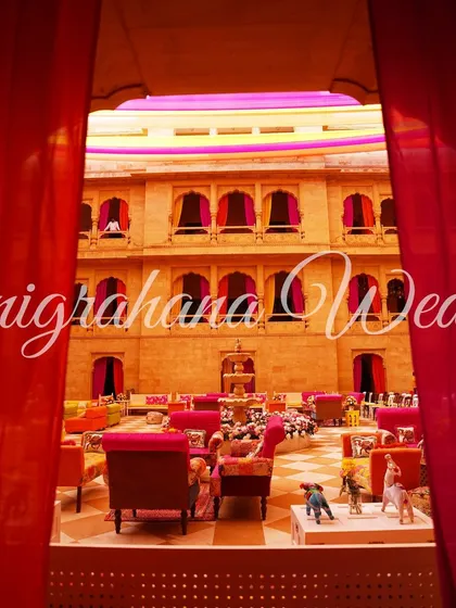 Another peek into the grand and colorful Mehendi celebration.