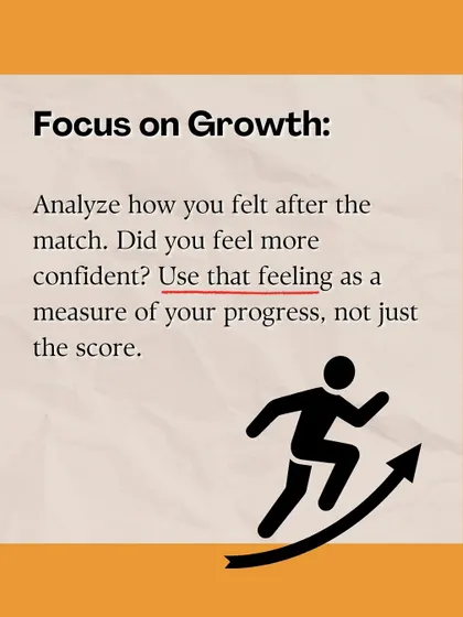 Focus on growth, not just the score. We encourage players to analyze how they felt after a match. A feeling of increased confidence is a sign of real progress.