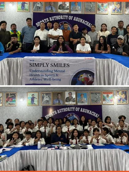 Group photos from our transformative workshop in Itanagar. We are proud to collaborate with the Arunachal State Sports Department to build a stronger, healthier future for women in sports.