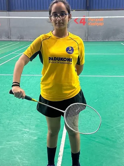 A young player from our AI assessment program, ready for her session. We use technology to track the development of our junior athletes from the very beginning.