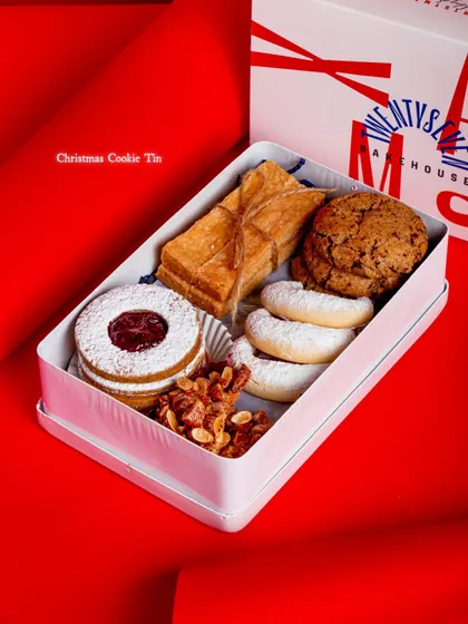 My Christmas cookie tin, a perfect holiday gift.