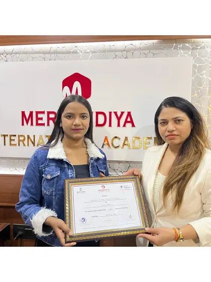 This certificate marks the beginning of a promising career. I am so proud of this student's hard work.