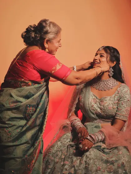 A heartwarming moment between the bride and her mother. Capturing these inter-generational moments of love and blessing is a key part of my wedding coverage.