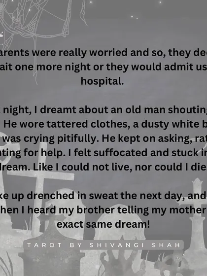 The story of two brothers who fall sick in a new house and have the exact same dream, leading to the discovery of a skull and black magic items in their wall.