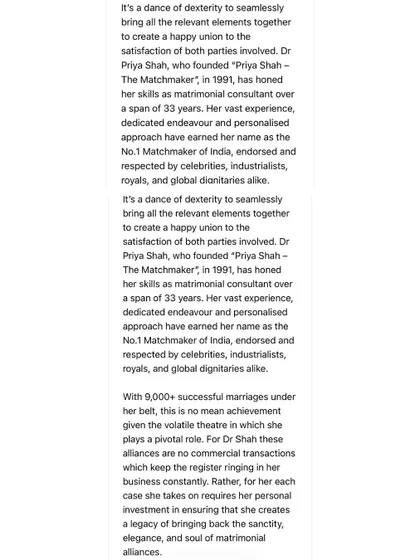 The Times of India, Etimes, and Times Ascent have chronicled my journey extensively, from receiving the Inspiring Entrepreneur Award to being ranked among the world's top 3 elite matchmakers. These articles detail my philosophy of creating 'organic connections' and building a heritage institution for arranged love marriages.