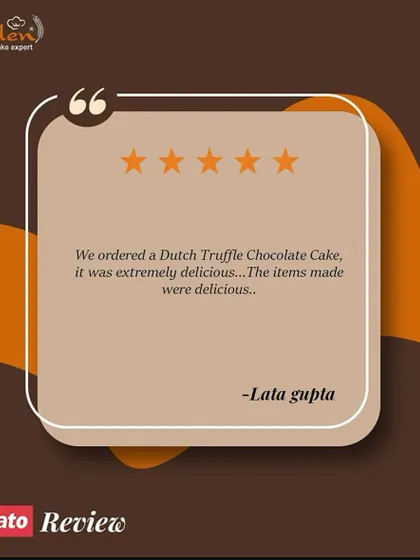 We're so glad you found our Dutch Truffle Chocolate Cake and other items to be "extremely delicious." Thank you for the wonderful Zomato review, Lata.