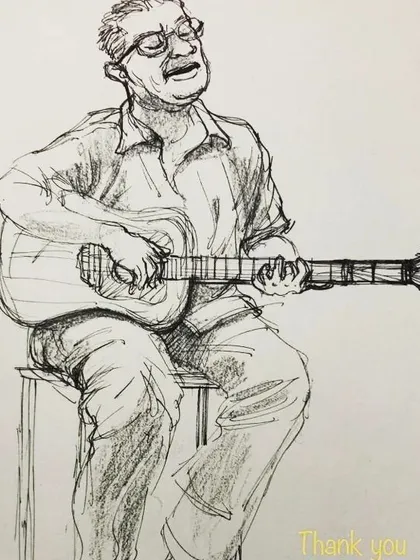 A duplicate of the beautiful audience sketch.