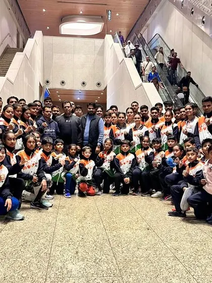 The full contingent of our athletes, coaches, and referees departing for the Commonwealth Championship. It takes a large, dedicated team to achieve international success.