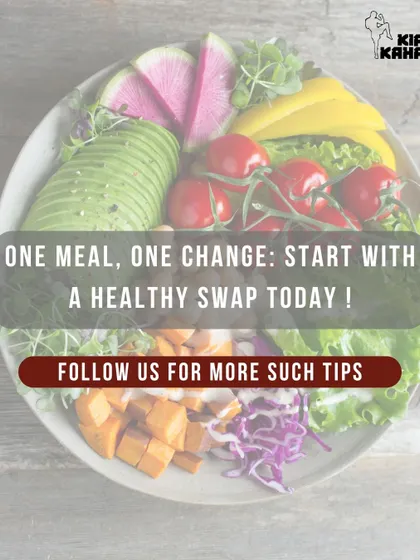 One meal, one change. Start with a healthy swap today. Small changes in your nutrition lead to big results in your training.
