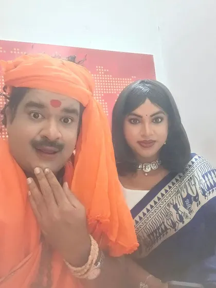 A selfie with my co-star in our 'Raghu Ragini' costumes.