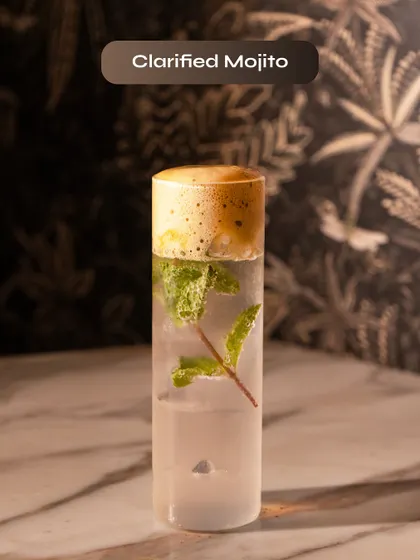The Clarified Mojito, a crystal-clear and incredibly fresh take on the mojito.