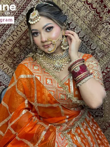 A beautiful three quarter portrait of the bride. I teach my students to find the most flattering angles for their clients and models.