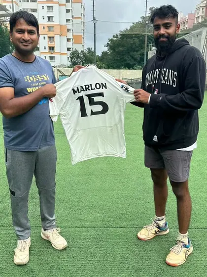Another player gets his personalized jersey for the BCA Super League. We make sure every player feels like a valued member of the team.