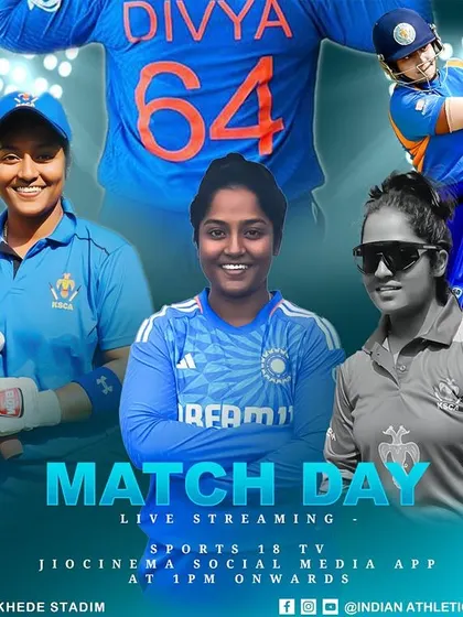 Match day is what we prepare for. A promotional graphic for Divya's match, showcasing her as a key player. We ensure our athletes are physically and mentally ready for the big stage.