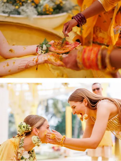 From the traditional application of haldi to playful moments between friends, every part of this ceremony was filled with love and laughter.