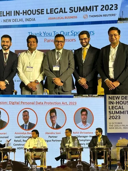 My partners, Udit Mendiratta and Jitendra Soni, led a panel discussion on the Digital Personal Data Protection Act at the ALB In-house Legal Summit. They deliberated on the impact of the DPDPA on various industries and the organizational measures required for compliance.