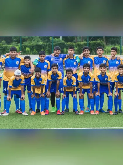 Our Under-15 squad for the Thane Youth League 2024-25. For many, this was their first experience in 11v11 football.