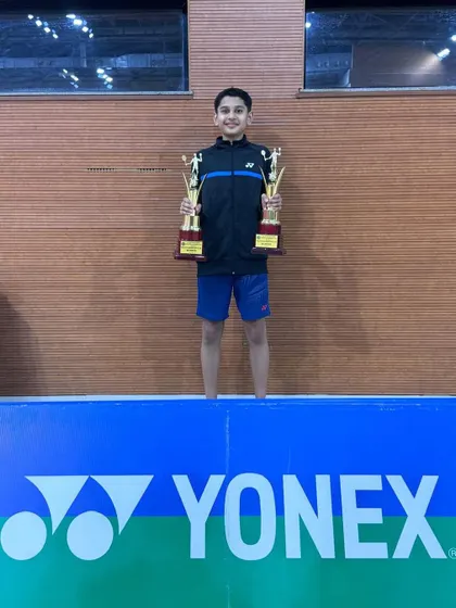 Double gold in Goa. Arush Pawaskar won both the U-15 and U-17 Boy's Singles titles at the State Sub Junior Ranking Tournament. A great achievement.