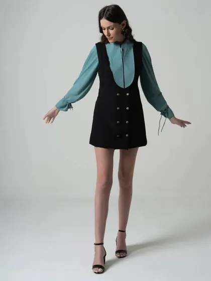 A full-length lookbook image for a layered outfit. For brand campaigns, I create a series of consistent, high-quality photos that represent the entire collection.
