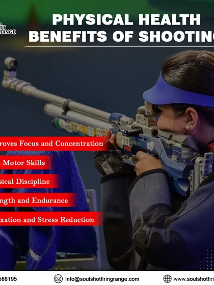Discover the physical health benefits of shooting. The sport improves focus, fine motor skills, physical discipline, and helps with stress reduction.