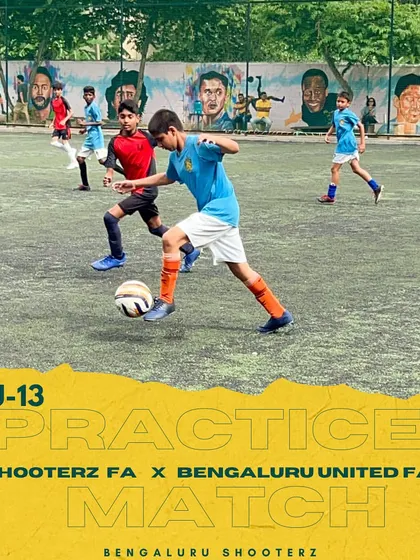 Our U-9, U-11, U-13, and U-15 teams engaging in competitive practice matches against Bengaluru United FA, a crucial part of their pre-season and ongoing development.