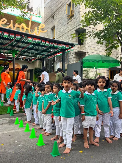A glimpse into our festive celebrations, including Independence Day, Janmashtami, Ganesh Chaturthi, Diwali, and Christmas. Children participate in flag hoisting, dress in traditional attire, create festive crafts, and learn the significance of each occasion, fostering a deep appreciation for our diverse culture.