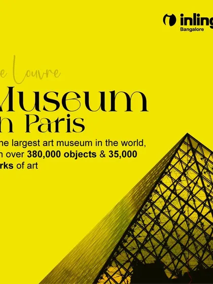 The Louvre Museum in Paris is the largest art museum in the world. This post connects the French language to the country's rich artistic and cultural heritage.