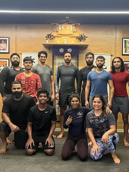 Our advanced BJJ class, focused on No-Gi, at 7:15 AM. This is where our experienced students sharpen their competitive edge with high-intensity drills and sparring.