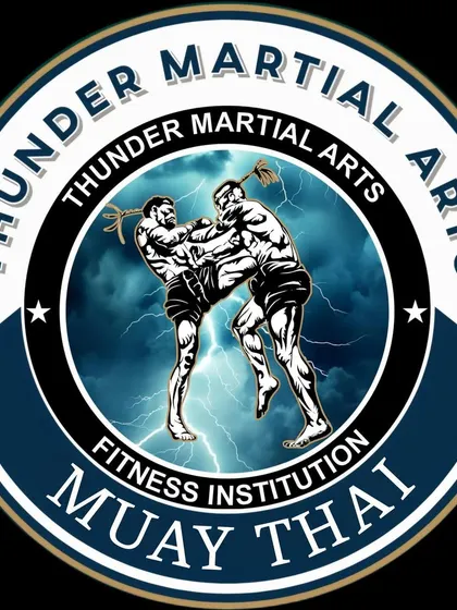 Our official emblem for Muay Thai training at Thunder Martial Arts Fitness Institution.
