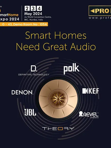 An announcement for our participation in the Smart Home Expo 2024, highlighting the renowned brands we represent.