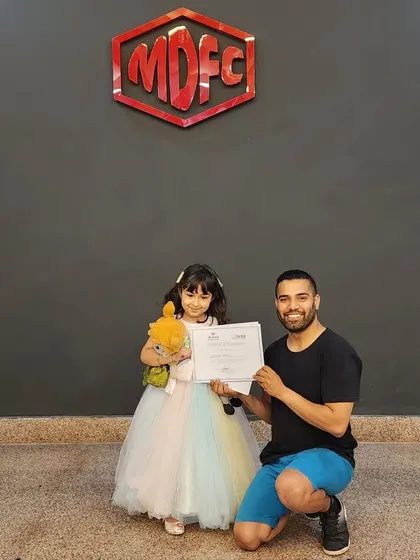 This little princess rocked her dance class and earned her certificate. Happy International Dance Day.