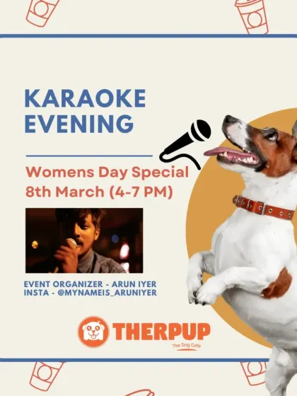 For Women's Day, we hosted a special Karaoke Evening with free entry for all ladies and a special cupcake for all female doggos.
